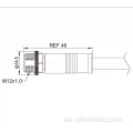 Cable de cable/conector de M12 impermeable